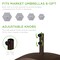 Best Choice Products Fillable Mobile Umbrella Base Heavy Duty Market Stand w/ 4 Wheels, 2 Locks, 123lb Capacity